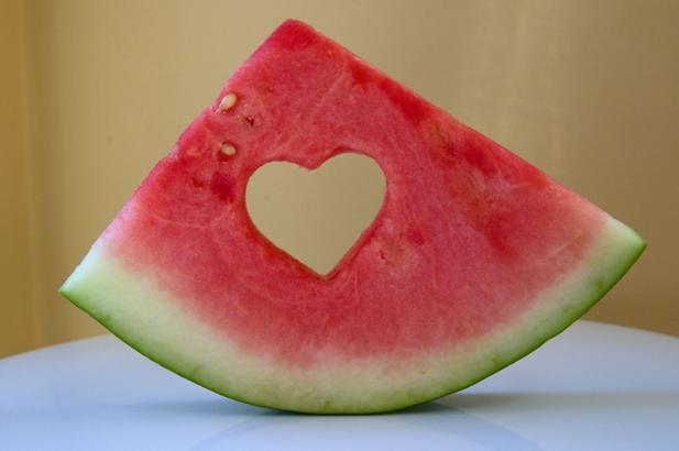 Valentine Heart Cutouts - Watermelon Board